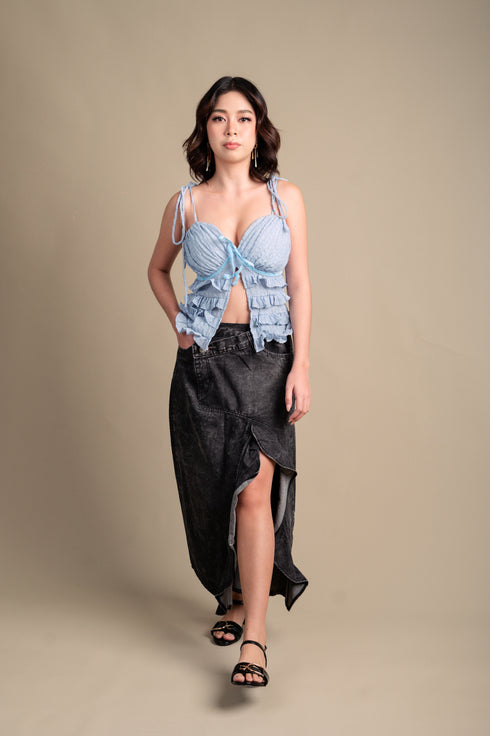 Zen Casuals: Sora Denim Skirt